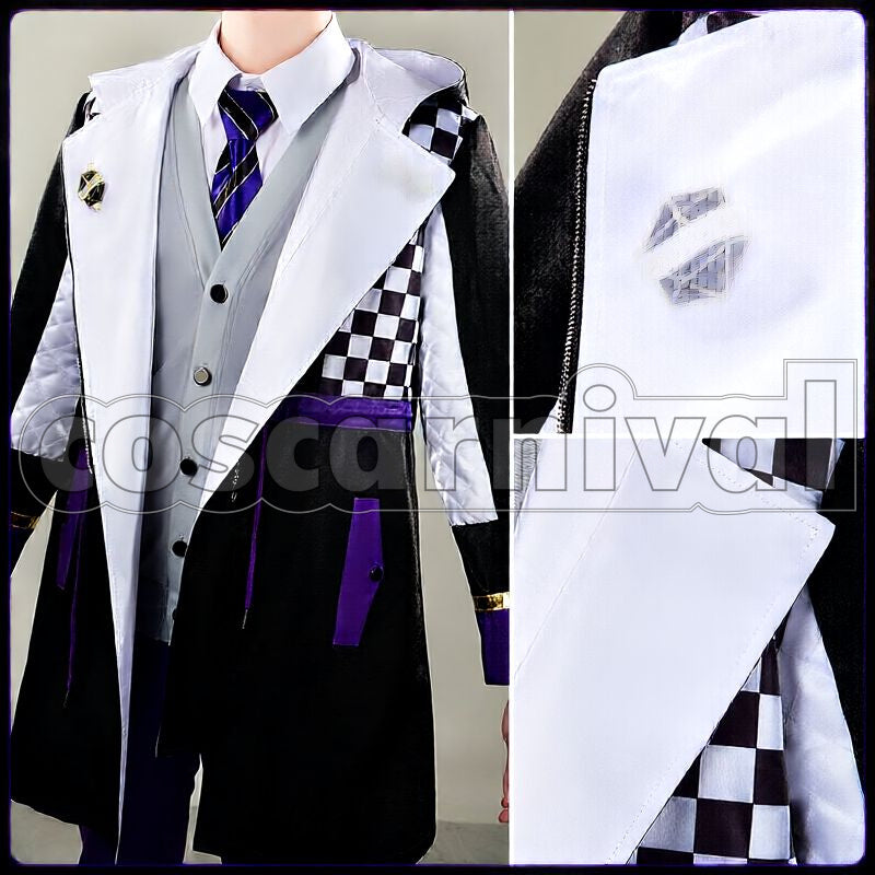 Ashengrotto Board Game Club Club Wear Cosplay cosplay costume from Disney Twisted-Wonderland Azul, front view 5