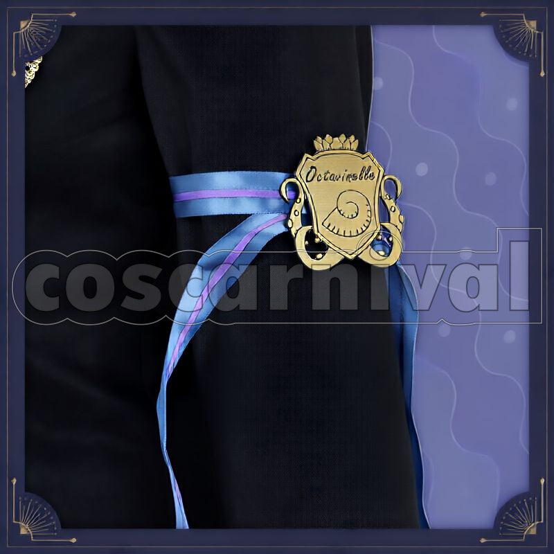 Ashengrotto, Jade Leech Octavinelle School Uniform Cosplay cosplay costume from Disney Twisted-Wonderland Azul, detail-1