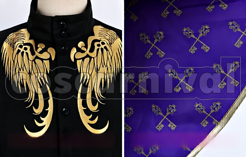 Rosehearts, Leona Kingscholar, Ace Trappola, Idia Shroud, All Members Ceremonial Robes Cosplay cosplay costume from Disney Twisted-Wonderland Riddle, detail-2