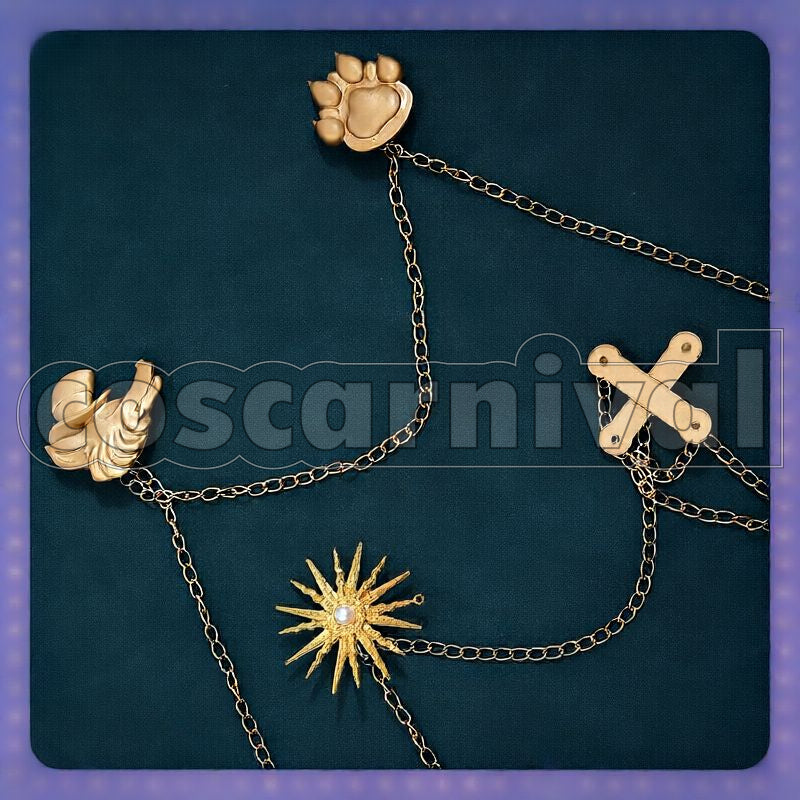 Foulworth Playful Land's Miraculous Marionettes Cosplay cosplay costume from Disney Twisted-Wonderland Ernesto, accessory set view