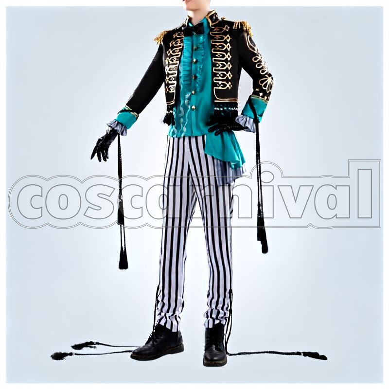 Leech Playful Land's Miraculous Marionettes Cosplay cosplay costume from Disney Twisted-Wonderland Floyd, front view 1