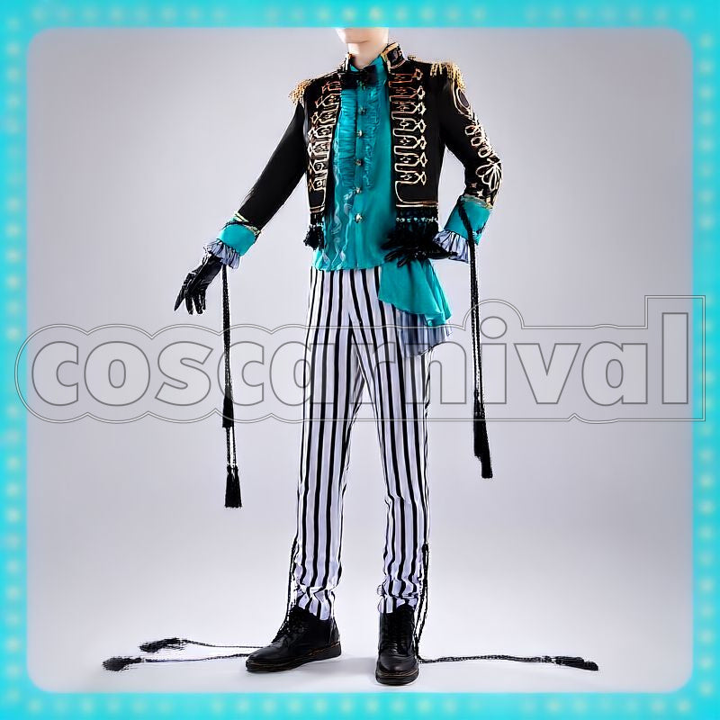 Leech Playful Land's Miraculous Marionettes Cosplay cosplay costume from Disney Twisted-Wonderland Floyd, front view 2