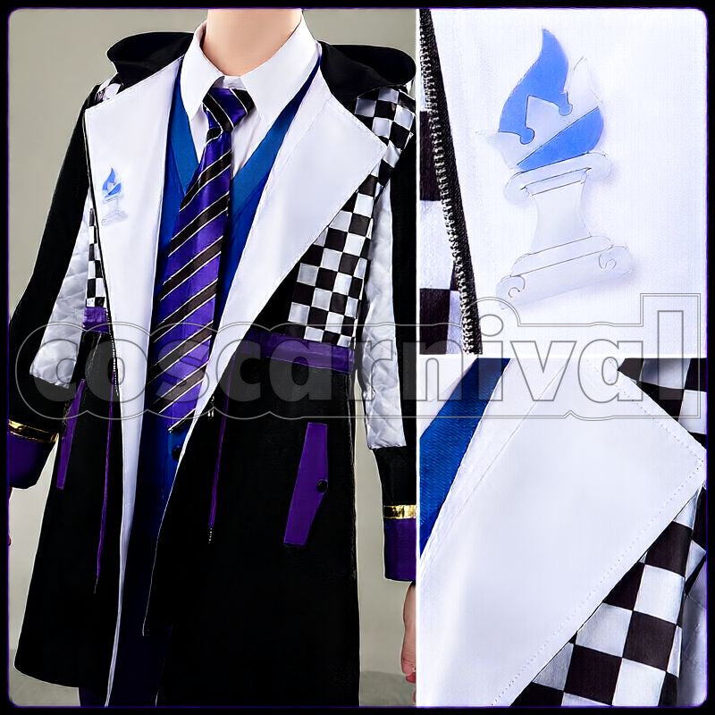 Shroud Board Game Club Club Wear Cosplay cosplay costume from Disney Twisted-Wonderland Idia, front view 5