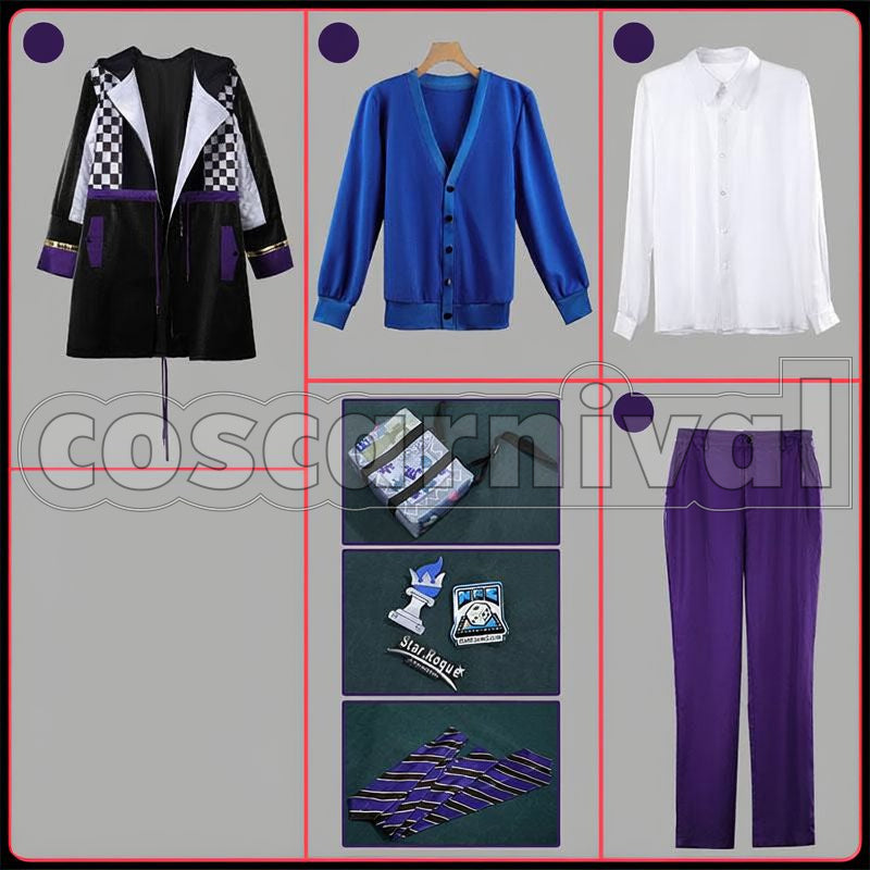 Shroud Board Game Club Club Wear Cosplay cosplay costume from Disney Twisted-Wonderland Idia, set view