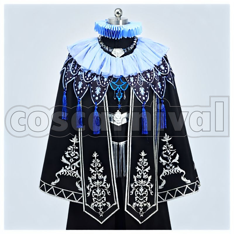 Shroud Glorious Masquerade: Let the Bell of Solace Ring Cosplay cosplay costume from Disney Twisted-Wonderland Idia, front view 1