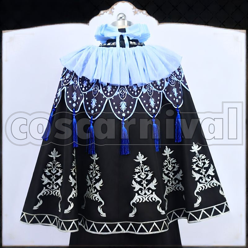 Shroud Glorious Masquerade: Let the Bell of Solace Ring Cosplay cosplay costume from Disney Twisted-Wonderland Idia, back view 2