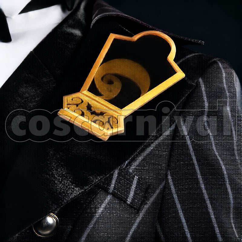 Shroud Lost in the Book with Tim Burton's The Nightmare Before Christmas Halloween Cosplay cosplay costume from Disney Twisted-Wonderland Idia, accessory view