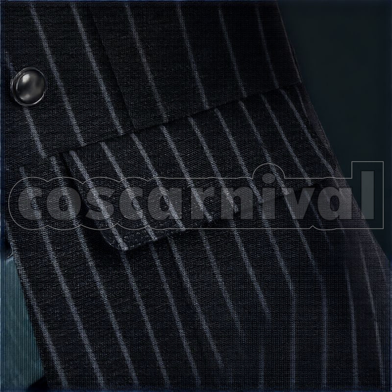 Shroud Lost in the Book with Tim Burton's The Nightmare Before Christmas Halloween Cosplay cosplay costume from Disney Twisted-Wonderland Idia, detail-3
