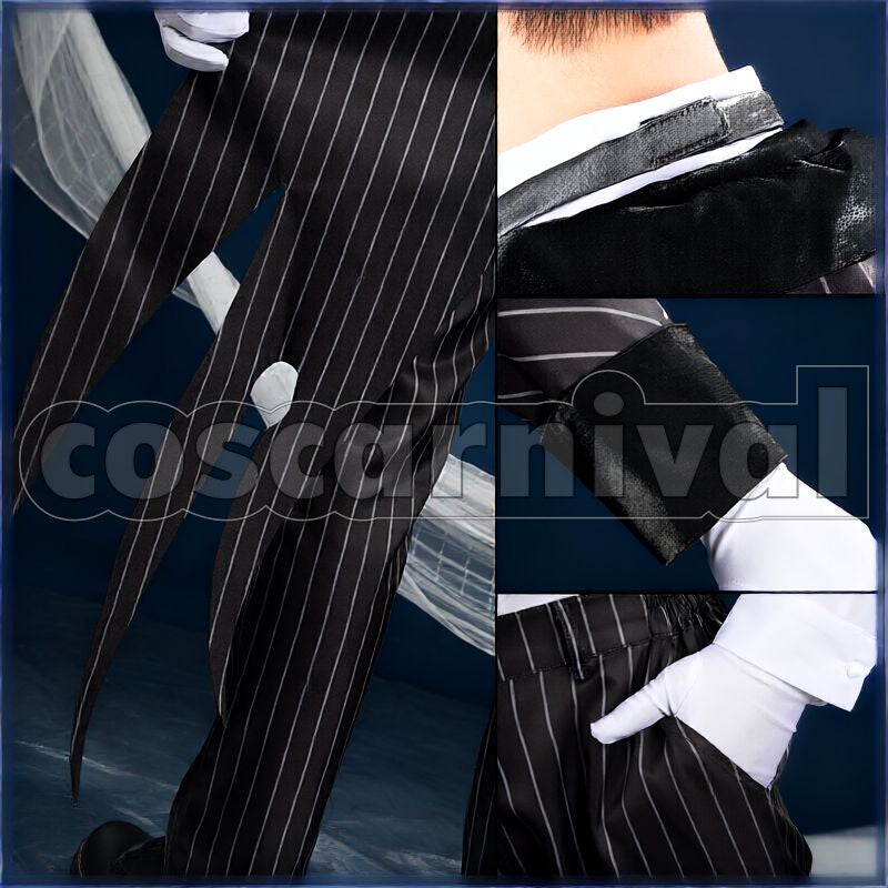 Kingscholar Lost in the Book with Tim Burton's The Nightmare Before Christmas Halloween Cosplay cosplay costume from Disney Twisted-Wonderland Leona, detail-5
