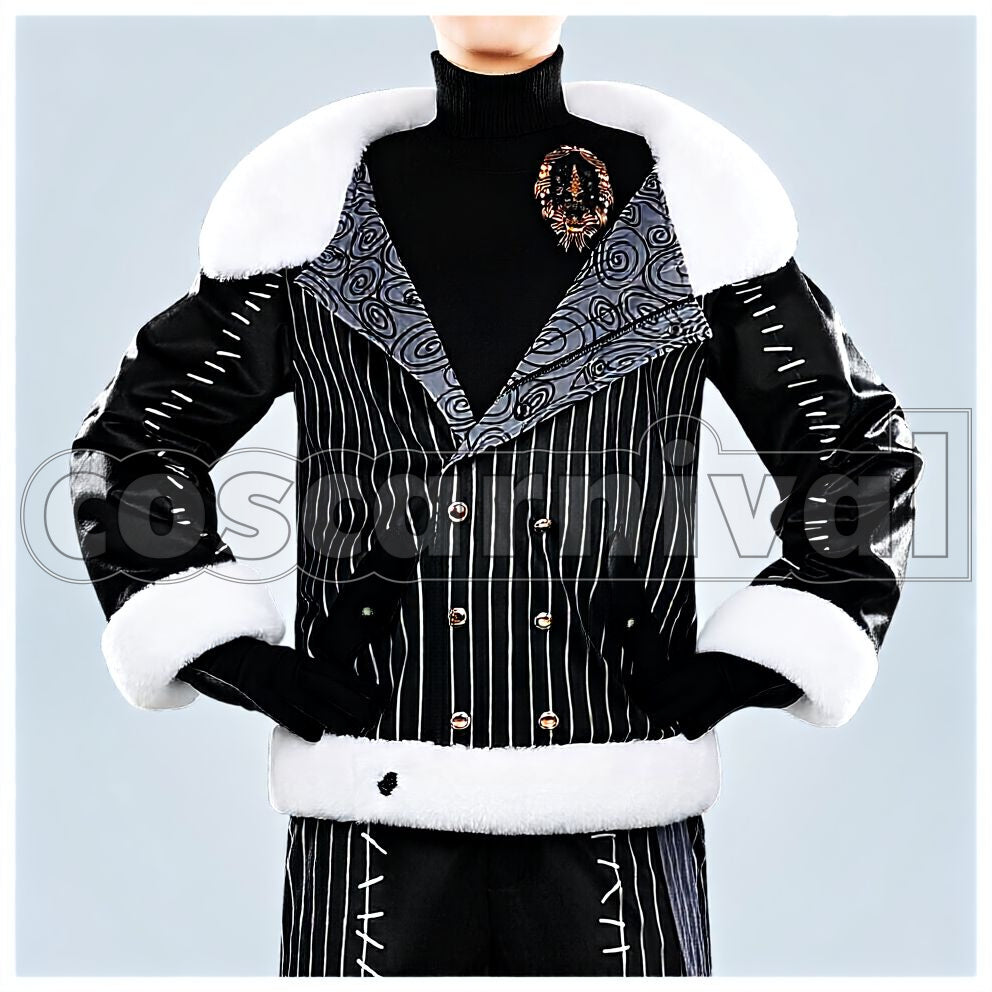 Vanrouge Lost in the Book with Tim Burton's The Nightmare Before Christmas First Christmas Cosplay cosplay costume from Disney Twisted-Wonderland Lilia, front view 1