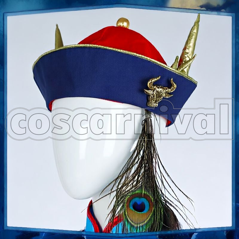 Vanrouge Diasomnia Jiangshi Cosplay cosplay costume from Disney Twisted-Wonderland Lilia, accessory view