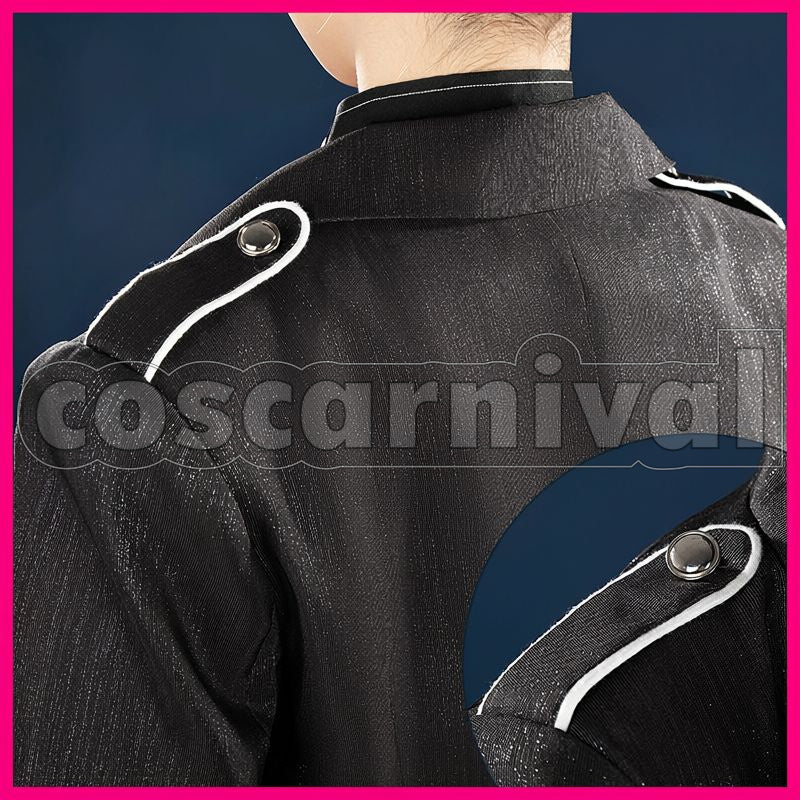 Draconia Lost in the Book with Tim Burton's The Nightmare Before Christmas Halloween Cosplay cosplay costume from Disney Twisted-Wonderland Malleus, detail-4