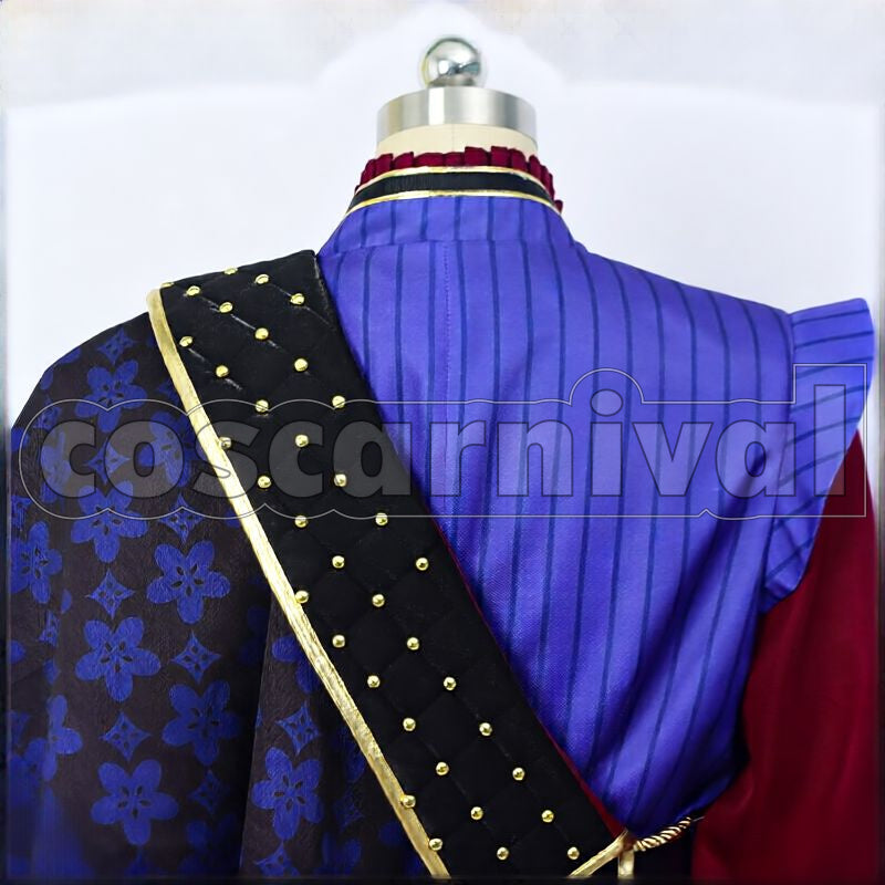 Hunt Glorious Masquerade: Let the Bell of Solace Ring Cosplay cosplay costume from Disney Twisted-Wonderland Rook, back view 2
