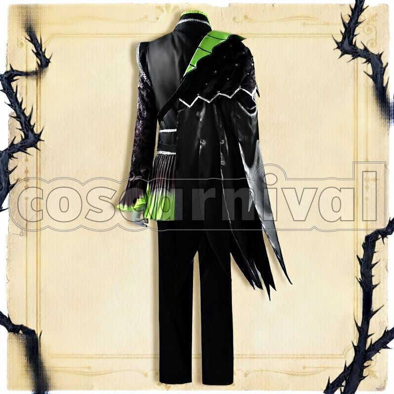 Zigvolt Glorious Masquerade: Let the Bell of Solace Ring Cosplay cosplay costume from Disney Twisted-Wonderland Sebek, back view 1