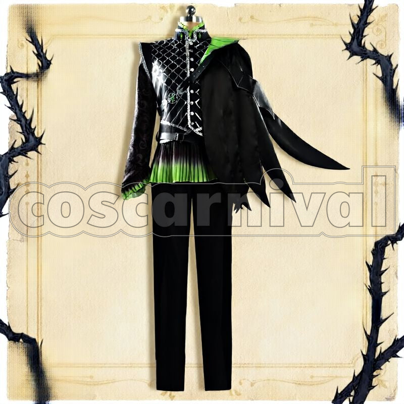 Glorious Masquerade: Let the Bell of Solace Ring Cosplay cosplay costume from Disney Twisted-Wonderland Silver, front view 2