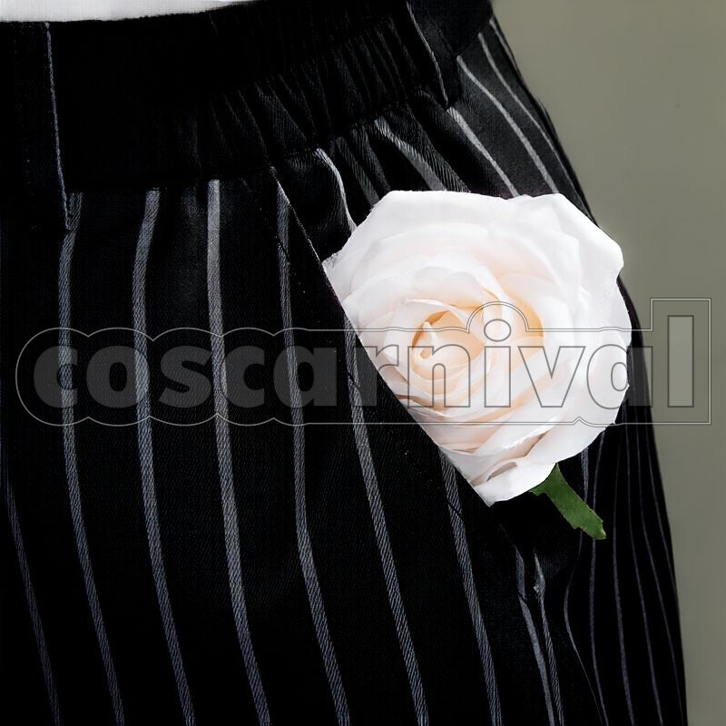 J. Graves Lost in the Book with Tim Burton's The Nightmare Before Christmas Halloween Cosplay cosplay costume from Disney Twisted-Wonderland Skully, detail-7