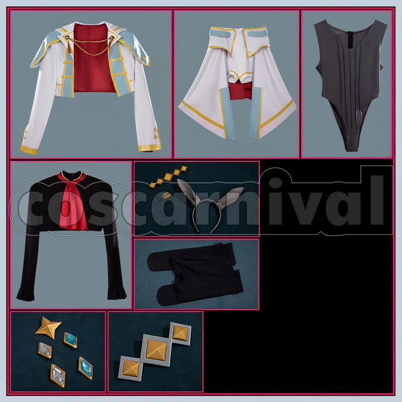 Gray Oguri Cap Cosplay cosplay costume from Umamusume: Cinderella, set view