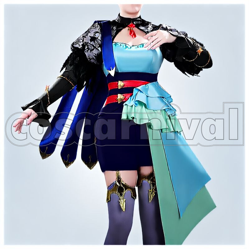 Admire Groove Tranquil Realm of Frozen Crystals Race Outfit Cosplay cosplay costume from Umamusume: Pretty Derby, front view 1