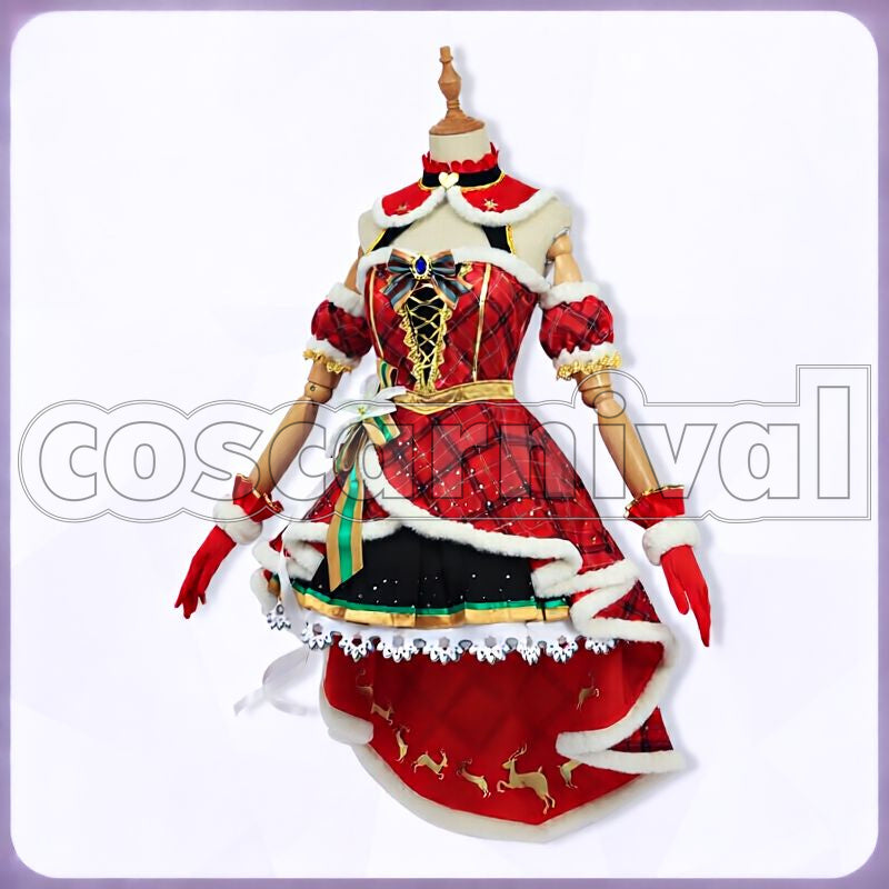 Daiwa Scarlet Nuit Étoilée de Scarlet Christmas Outfit Cosplay cosplay costume from Umamusume: Pretty Derby, front view 4