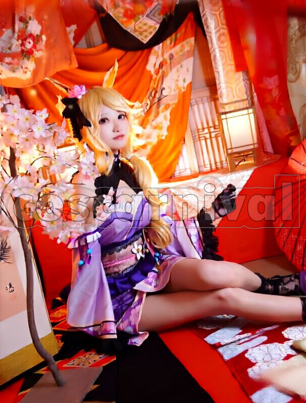 Gold City Autumn Cosmos Kimono Cosplay cosplay costume from Umamusume: Pretty Derby, front view 5
