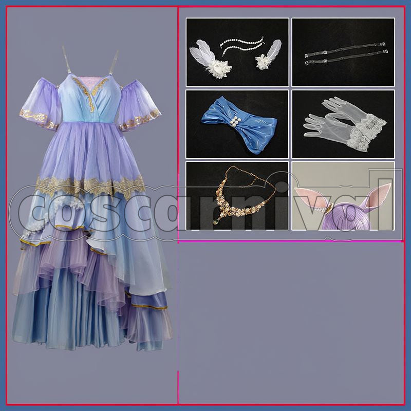 Mejiro McQueen Heart Aflutter in the Evening Breeze Cosplay cosplay costume from Umamusume: Pretty Derby, set view