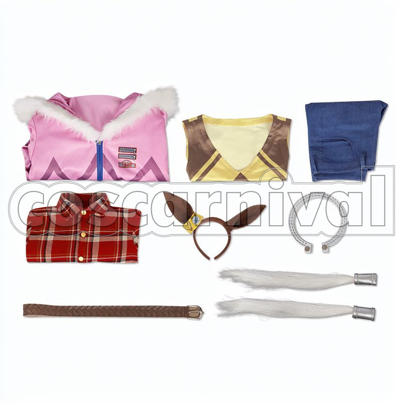 Narita Taishin Race Outfit Cosplay cosplay costume from Umamusume: Pretty Derby, set view