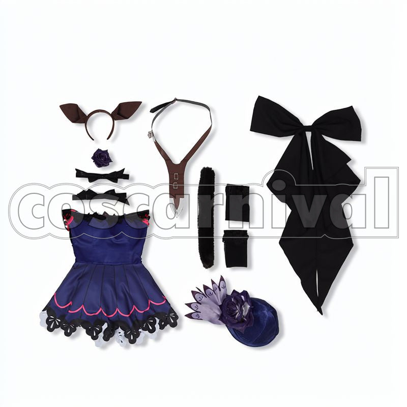 Rice Shower Race Outfit Cosplay cosplay costume from Umamusume: Pretty Derby, set view