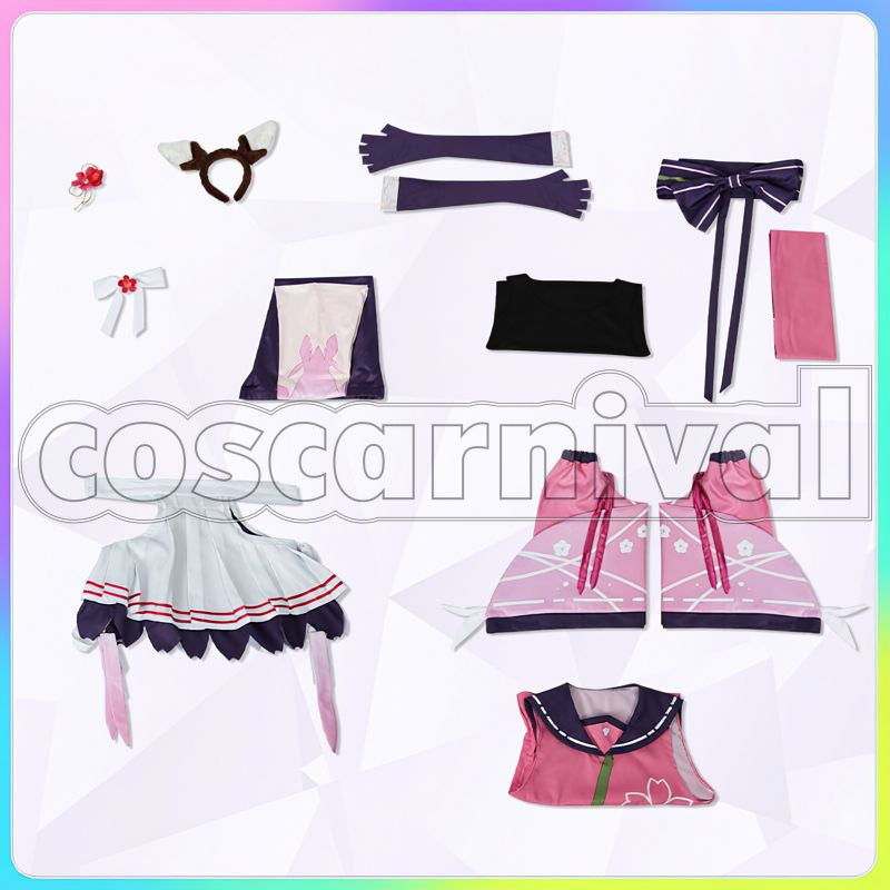 Sakura Chiyono O Cosplay cosplay costume from Umamusume: Pretty Derby, set view