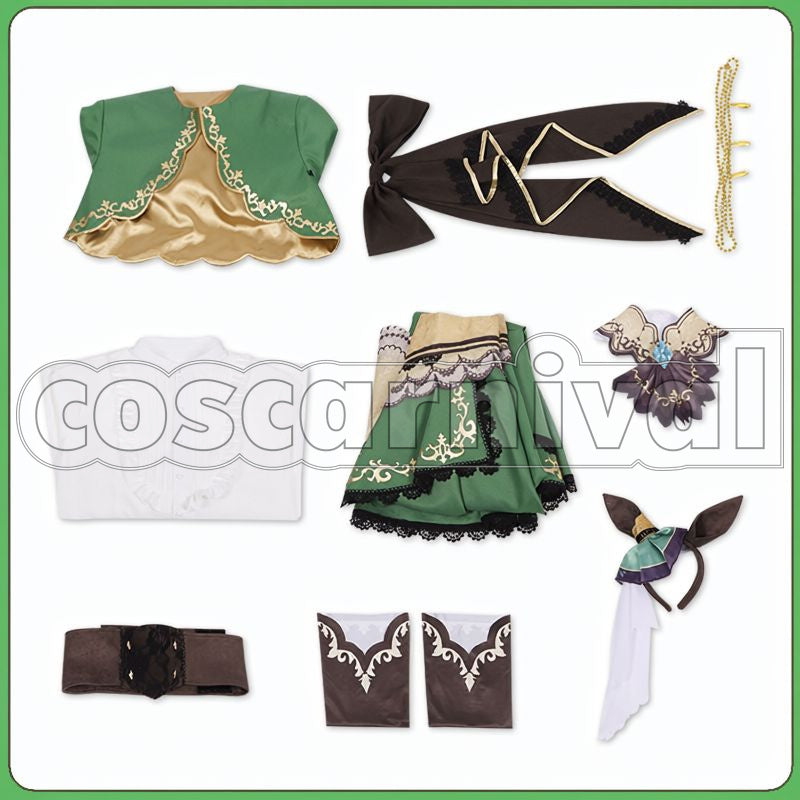 Satono Diamond Race Outfit Cosplay cosplay costume from Umamusume: Pretty Derby, set view