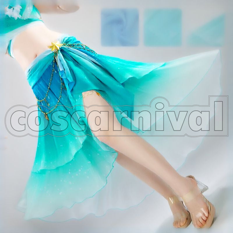 Silence Suzuka Emerald Tidings Swimsuit Cosplay cosplay costume from Umamusume: Pretty Derby, detail-3