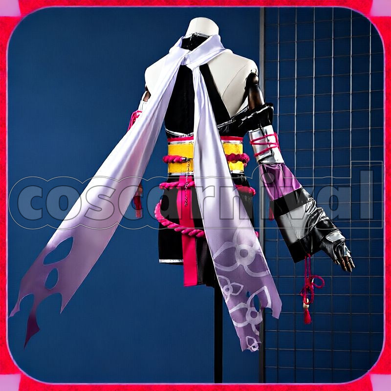 Super Creek Flower Mirage in Blessed Rain Cosplay cosplay costume from Umamusume: Pretty Derby, back view 1