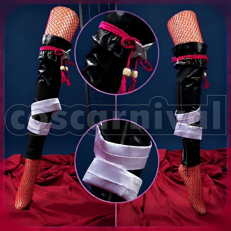 Super Creek Flower Mirage in Blessed Rain Cosplay cosplay costume from Umamusume: Pretty Derby, accessory set view