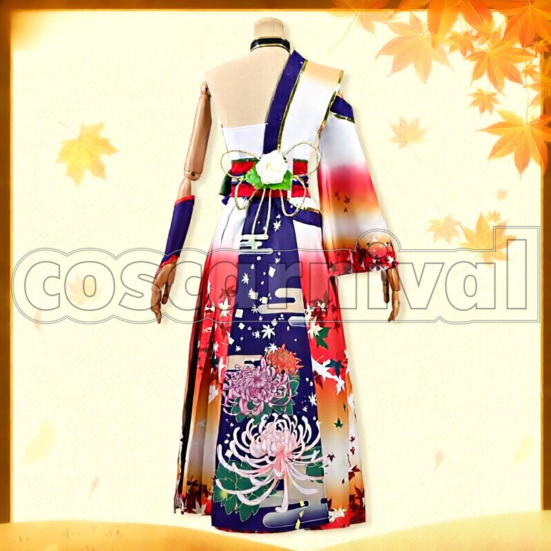 Symboli Rudolf Archer by Moonlight Kimono Cosplay cosplay costume from Umamusume: Pretty Derby, back view 2