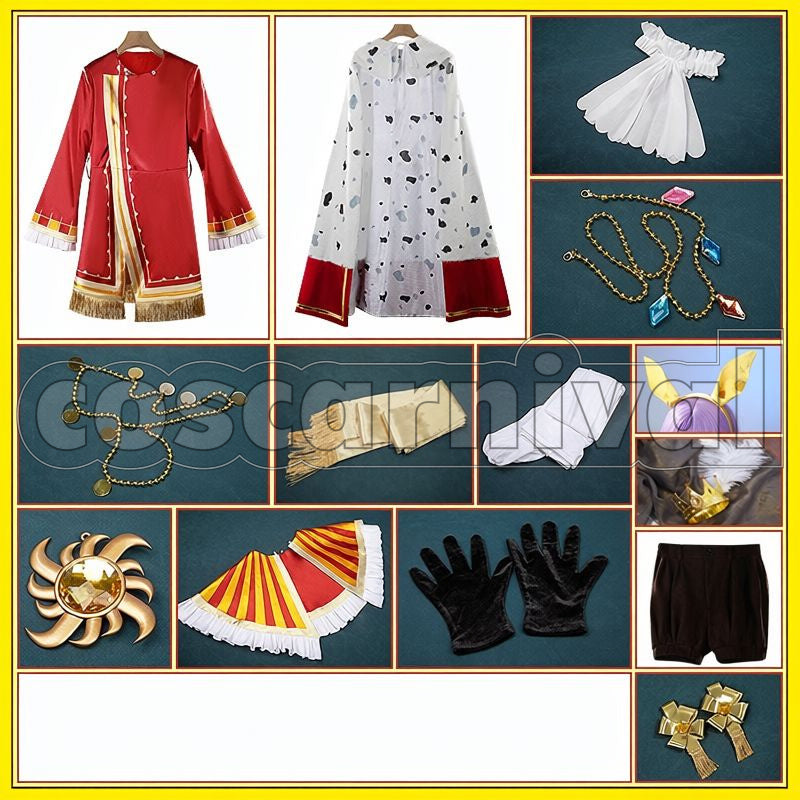 T.M. Opera O The Ruling Royalty Cosplay cosplay costume from Umamusume: Pretty Derby, set view