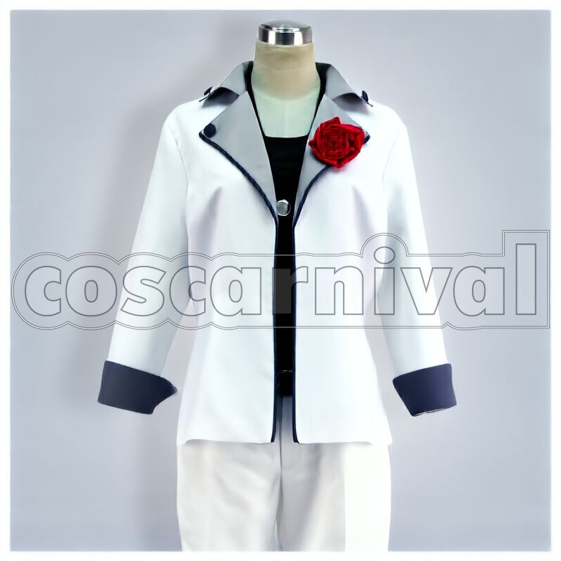 Ittoki Fan Book White Suit Cosplay cosplay costume from Uta no Prince-sama Otoya, front view 1