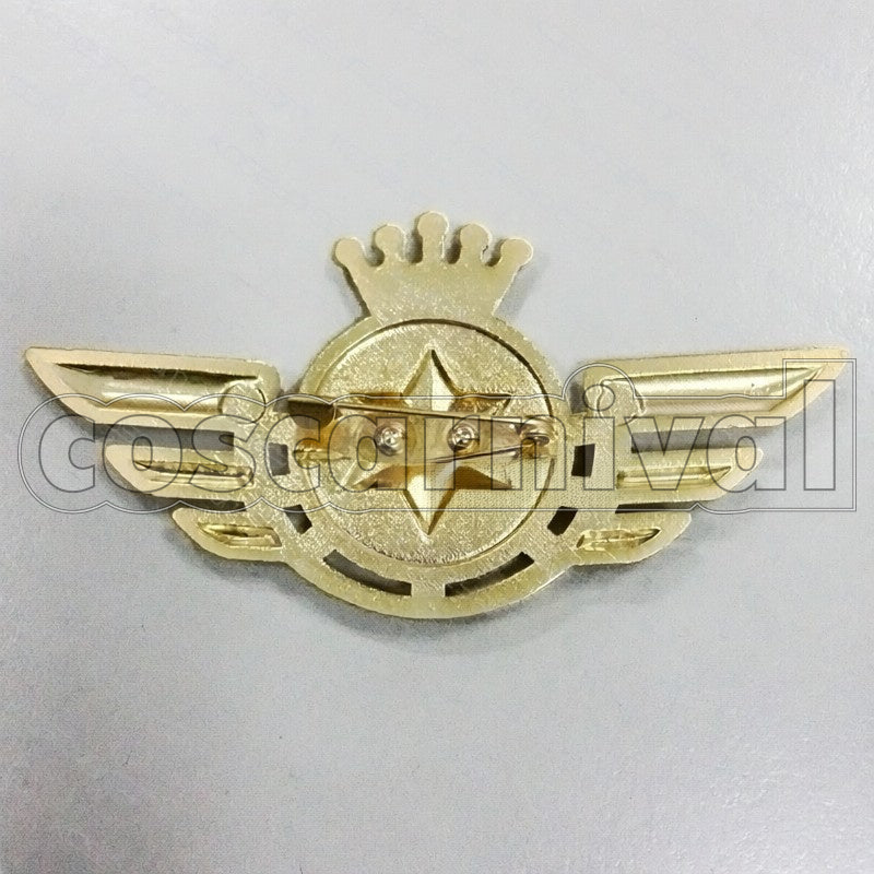 Shining Airlines New Pilot Wing Shape Metal Badge Cosplay cosplay costume from Uta no Prince-sama, detail-2
