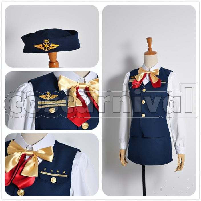 Shining Airlines Tomochika Shibuya cosplay costume from Uta no Prince-sama, front view 2