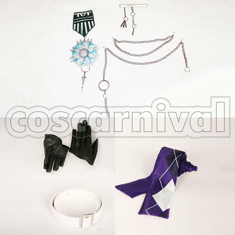 Maji LOVE 2000 White Badge Masato Hijirikawa cosplay costume from Uta no Prince-sama, detail-1