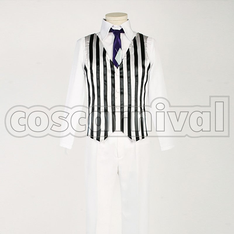 Maji LOVE 2000 White Badge Masato Hijirikawa cosplay costume from Uta no Prince-sama, front view 2
