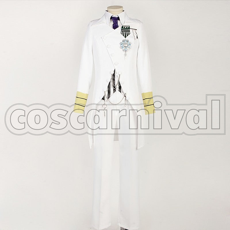 Maji LOVE 2000 White Badge Masato Hijirikawa cosplay costume from Uta no Prince-sama, front view