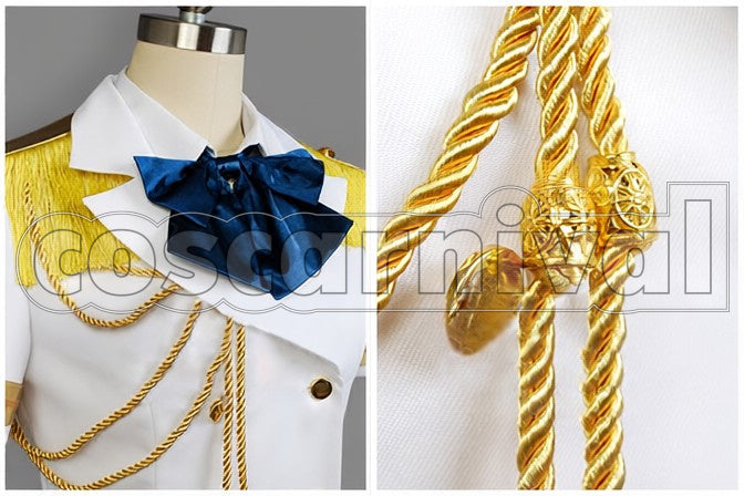 Maji LOVE 2000 Haruka Nanami White Military cosplay costume from Uta no Prince-sama, detail-1