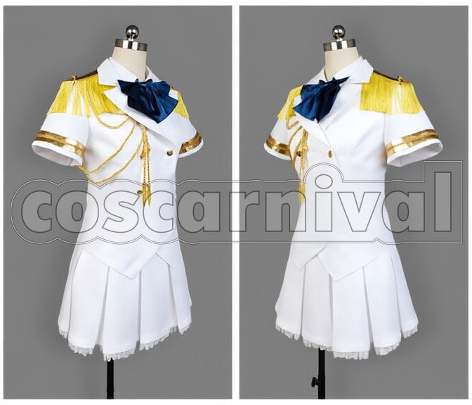 Maji LOVE 2000 Haruka Nanami White Military cosplay costume from Uta no Prince-sama, front view 2