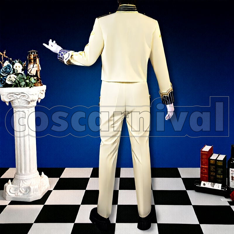 Male A Vanilla Color Collaboration Shared Outfit Cosplay cosplay costume from Virtual YouTuber, back view