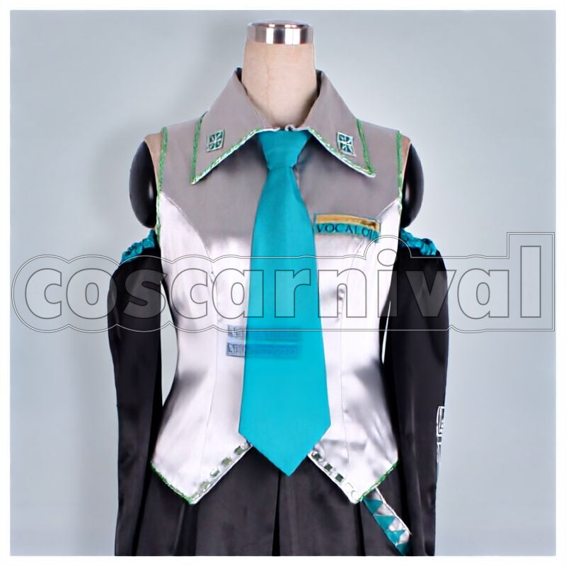 Miku CV01 Cosplay cosplay costume from Vocaloid Hatsune, front view 1