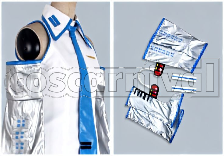 Miku Snow Miku Cosplay cosplay costume from Vocaloid Hatsune, set view