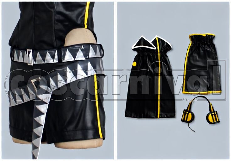 Len Project DIVA 2nd Punkish Cosplay cosplay costume from Vocaloid Kagamine, set view
