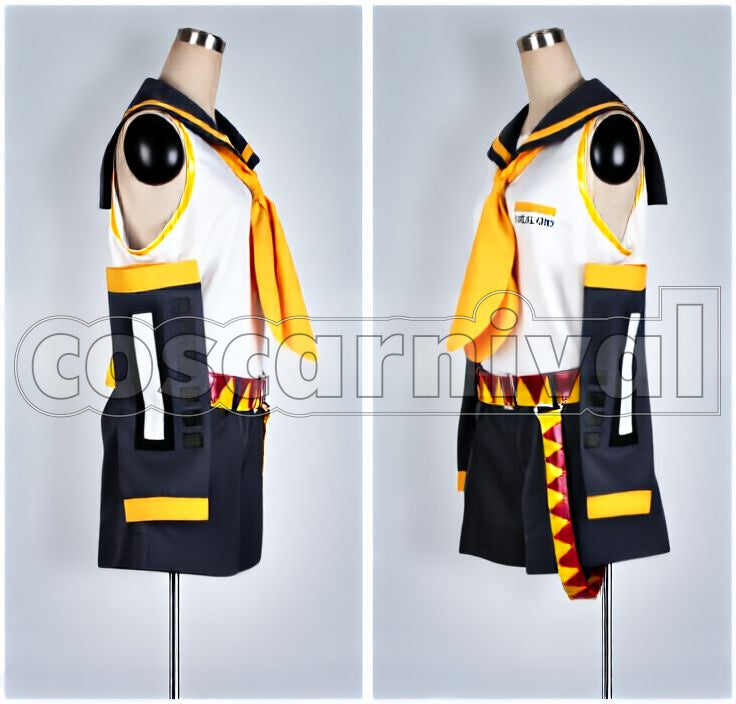 Rin CV02 Cosplay cosplay costume from Vocaloid Kagamine, side view