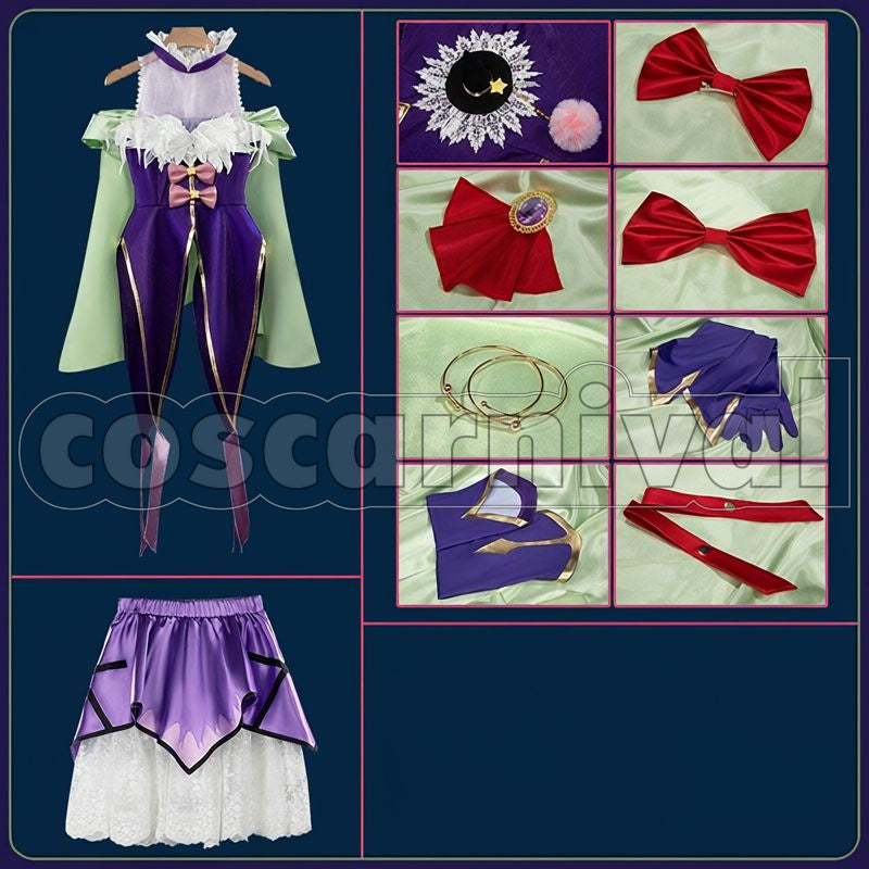 Cure! Cure Magical Diamond Style Cosplay cosplay costume from Witchy Pretty, set view
