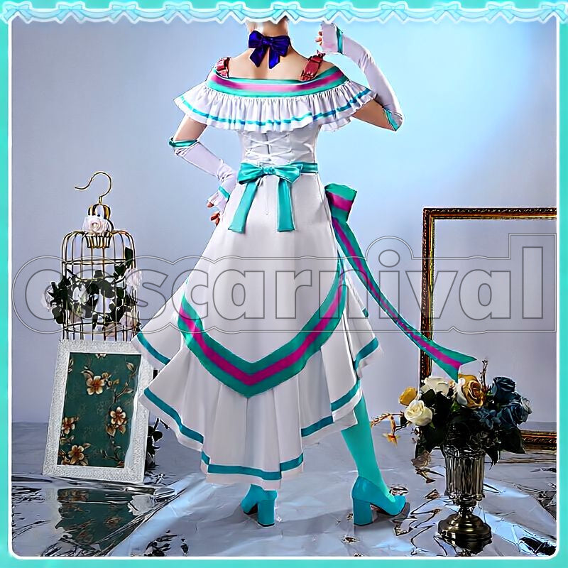 Cure Lillian Cosplay cosplay costume from Wonderful Precure!, back view