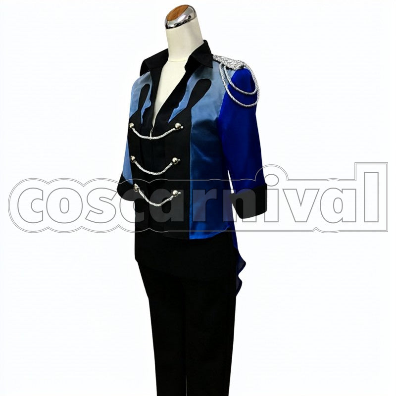 Yuri Katsuki cosplay costume from Yuri!!! on Ice, side view